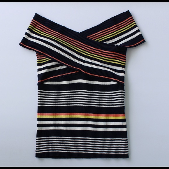 Zara Knit Over Shoulder Top. Size S Woman - Picture 5 of 6